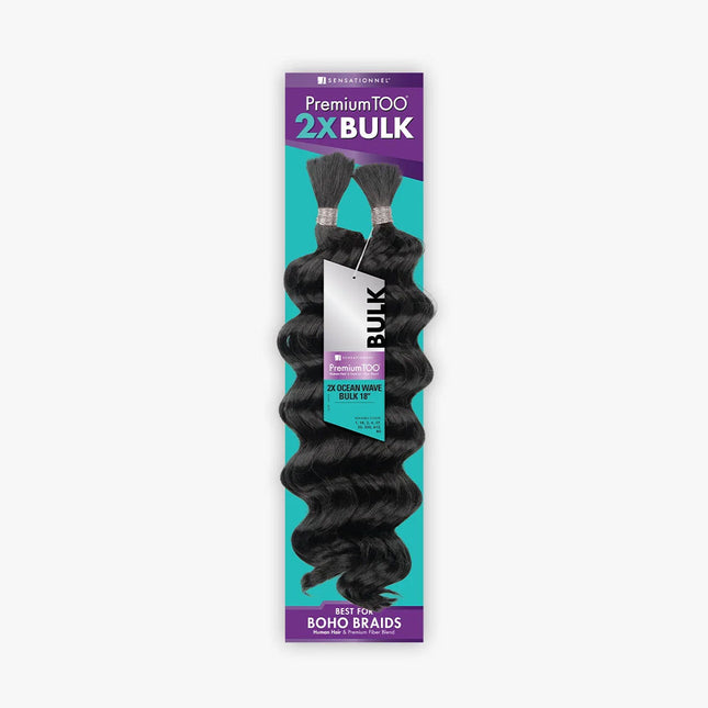 Sensationnel Premium Too Human Hair & Fiber Blend - 2x Ocean Wave Bulk 18