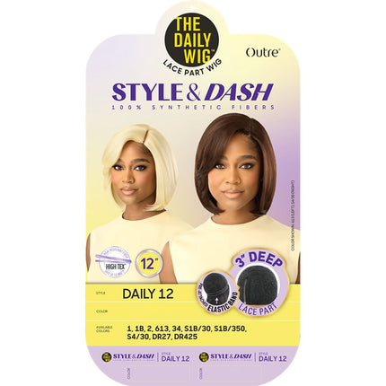 Outre The Daily Wig Style & Dash 3" Deep Lace Part - Daily 12