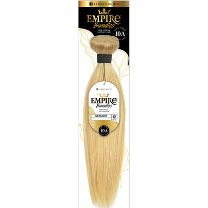 Sensationnel Human Hair Empire Bundles Weave - Straight 12"