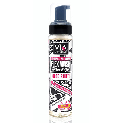 Via Natural Flex Wash Foam & Go 8oz