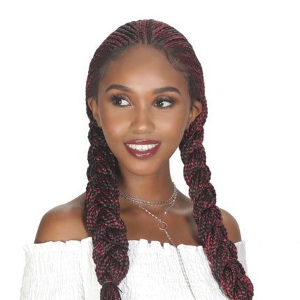 Zury Sis Synthetic Diva Braid Lace Front Wig - Fulani Box 30"