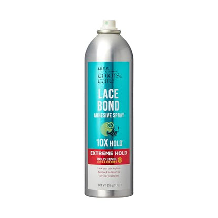 Kiss Colors & Care Lace Bond Adhesive Spray Extreme Hold 11.1 Oz-lbs01