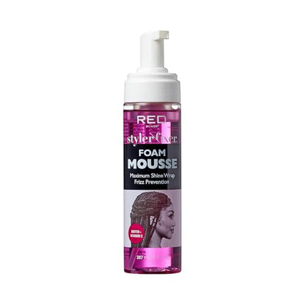 Red By Kiss Foaming Mousse, Maximum Shine Wrap Mousse-sfm10(biotin + Vitamin E)