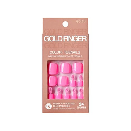 Goldfinger 24 Pcs Press On Toenails-gtw05(cool It)