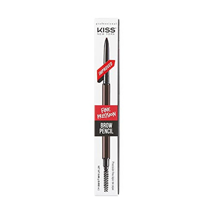 Kiss New York Professional Brow Pencil With Spoolie Brush-kbpp03a(brown)