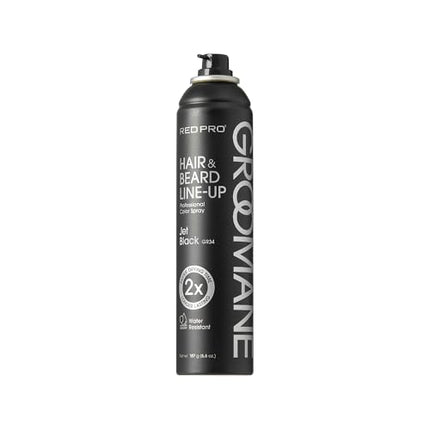 Red Pro Groomane Temporary Color Spray-gr34(jet Black, 6.6oz)