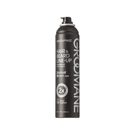 Red Pro Groomane Temporary Color Spray-gr32(darkest Brown, 6.6oz)