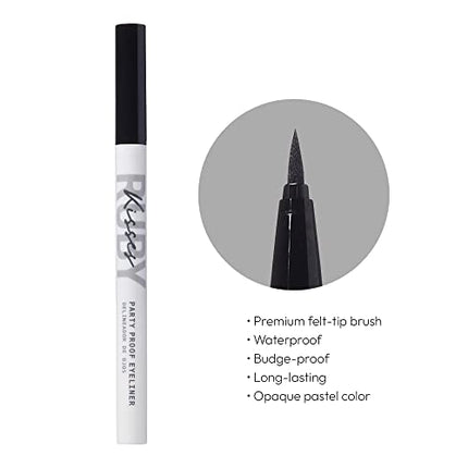 Ruby Kisses Party Proof Eyeliner, Pastel Colors-pte06(pitch Black)