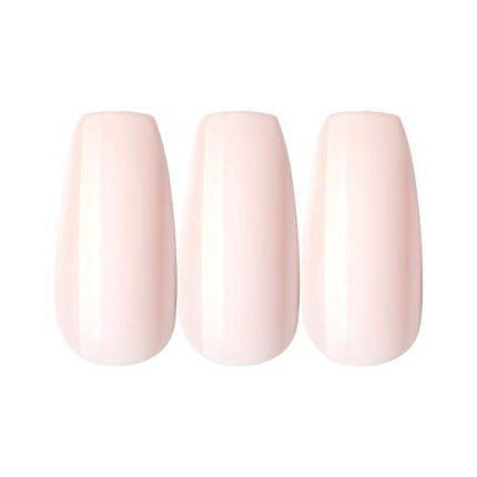 Gold Finger Full Cover Nails Gel Glam False Nails Long Length-gc11(pale Pink)