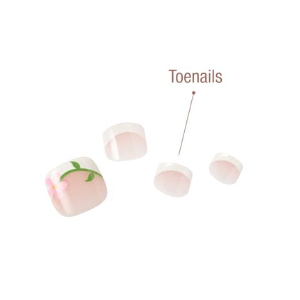 Goldfinger 24 Pcs Press On Toenails-gdt06