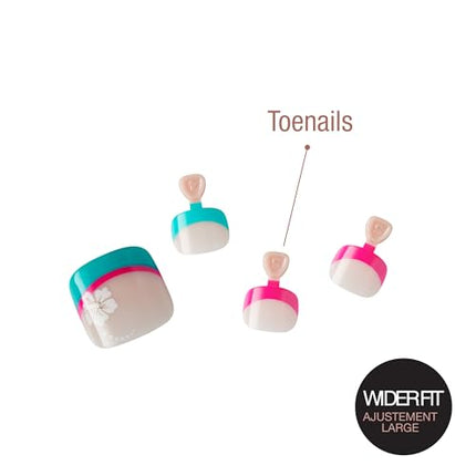 Goldfinger 24 Pcs Press On Toenails-gdtw09