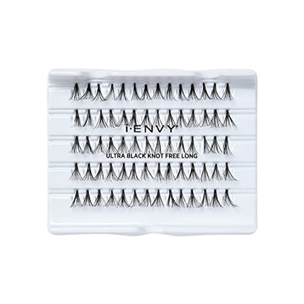 I-envy Bu Kiss Ultra Black Knot Free Individual Lashes-kpem06ub(long)