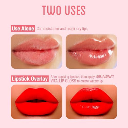 Kiss Ruby Kisses Broadway Vita-lip Clear Lip Gloss-bclg02d1(rosehip Oil)