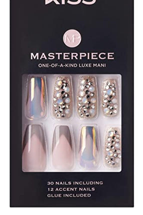 Kiss Masterpiece One-of-a-kind Luxe Nails-mpa01(love It)