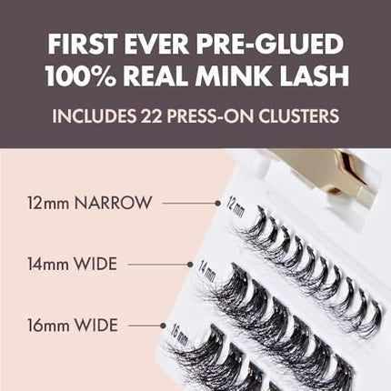I•envy Press&go 100% Real Mink Self-adhesive Eyelashes-mink01(volume)