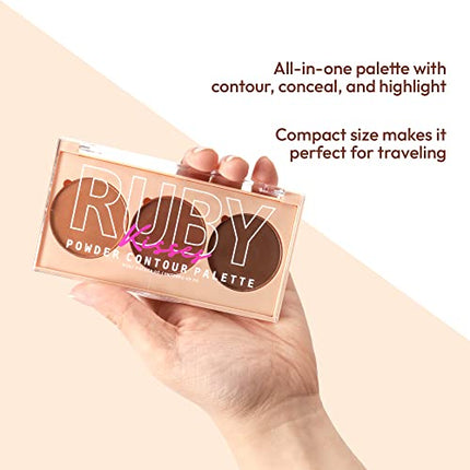 Kiss Ruby Kisses Contour Palette 3-in-1 Contour, Conceal-ctp01