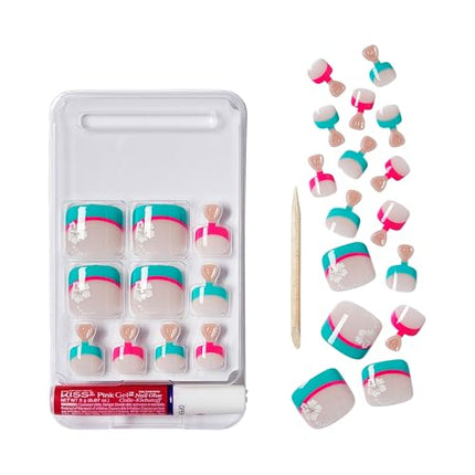 Goldfinger 24 Pcs Press On Toenails-gdtw09