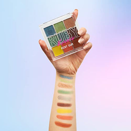 Kiss Ruby Kisses Eyeshadow Palette- Rmps13d(mint Gum)