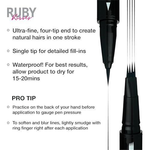 Kiss Ruby Kisses Go Brow Microblading Eyebrow Pen-rsa04(medium Brown)