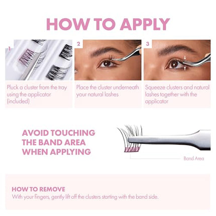 I-envy Press&go 1 Step Press-on Lashes & Applicator Kit-ipk04(clean Day Fresh)