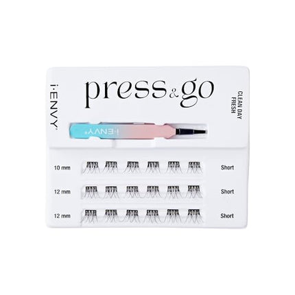I-envy Press&go 1 Step Press-on Lashes & Applicator Kit-ipk04(clean Day Fresh)