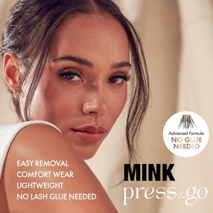 I•envy Press&go 100% Real Mink Self-adhesive Eyelashes-mink01(volume)