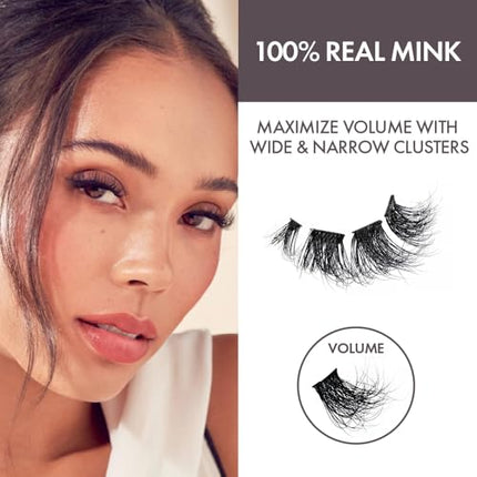 I•envy Press&go 100% Real Mink Self-adhesive Eyelashes-mink01(volume)