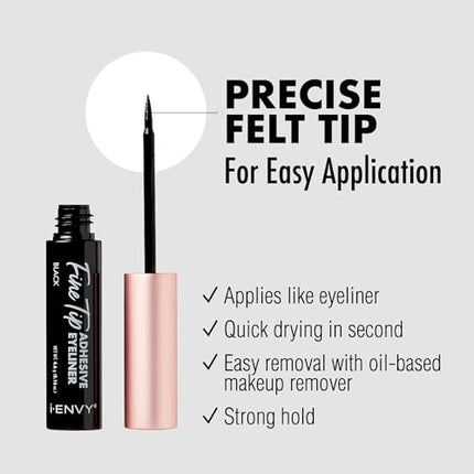 I-envy Fine Tip Adhesive Eyeliner-igl01(black)