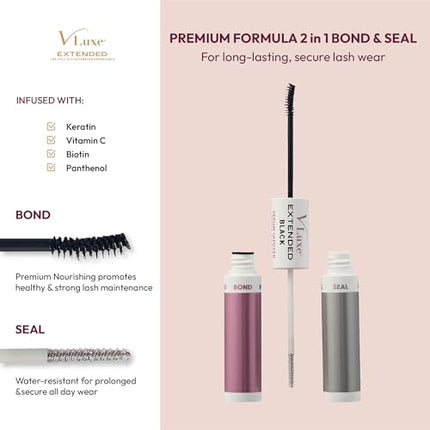 Kiss Vluxe Diy Eyelash Extension Lash Adhesive-veb03(black Serum Infused 0.29oz)