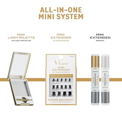 Kiss Vluxe Mini Lash Palette With Mirror & Tweezer Applicator-vlp01