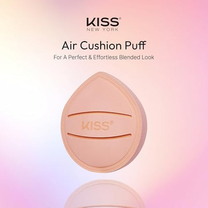 Kiss New York 2 Pcs Fingerblend Cloud Makeup Sponge Set With Vented Case-puf09