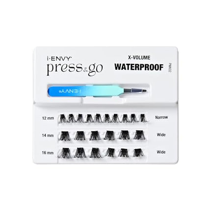 I•envy Press&go Waterproof Self-adhesive Eyelashes,-pwk02(x-volume)
