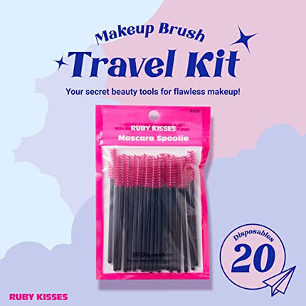 Ruby Kisses 60 Pcs Disposable Eyelash Mascara Brushes-ra05