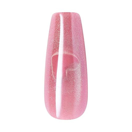 Kiss Glam, Press On Nails, Nail Glue Included-gs30(pink Sugar)