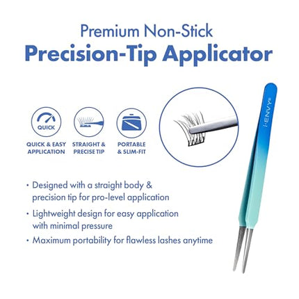 I-envy Press&go Lash Applicator Tool, Nonstick Cluster Eyelash Tweezers-ipa02