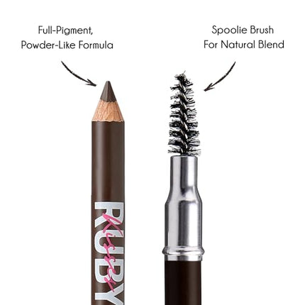 Kiss Go Brow Eyebrow Wooden Pencil Dark Brown-rbwp02