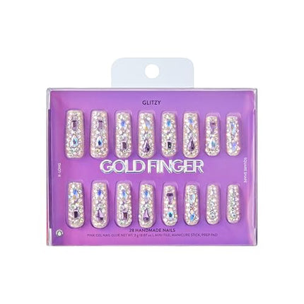Glitzy 3d Handmade Press On Nail Kit-gfh33