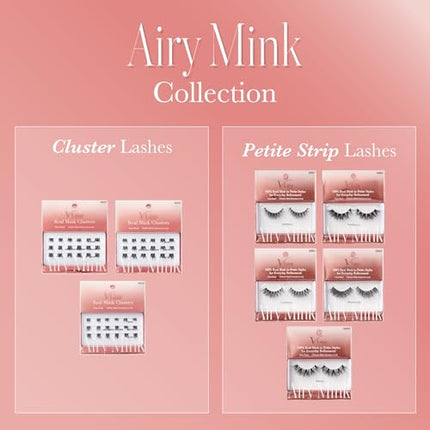 Vluxe Airy Mink Lash Cluster, 100% Real Mink -vac03