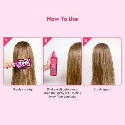 Red By Kiss Wig Spray, Extra Shine & Detangling Control-ws05(8oz, Detangling)