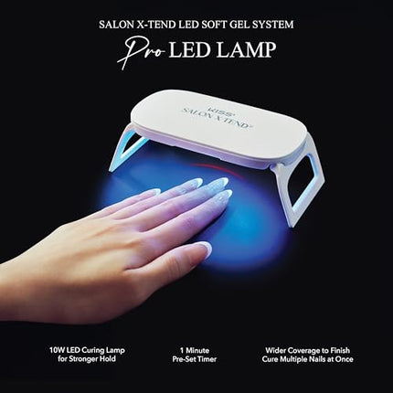 Kiss Salon X-tend Pro Led Lamp, Led Gel Nail Kit System-sxl02