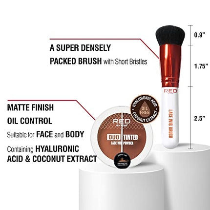 Red By Kiss Lace Wig Brush Tinted Powder Set-wp05