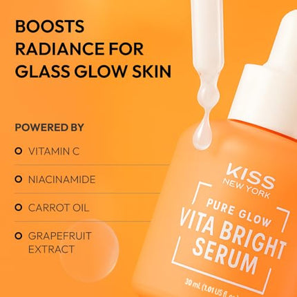 Kiss New York Vita Bright Serum For Face 1.01 Fl Oz-kvb03
