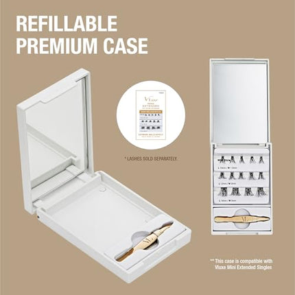 Kiss Vluxe Mini Lash Palette With Mirror & Tweezer Applicator-vlp01