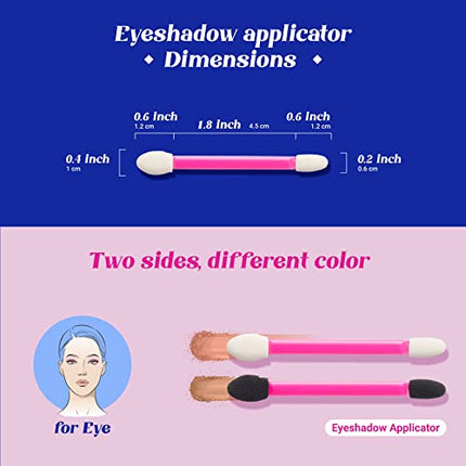 Ruby Kisses Eyeshadow Applicators 60 Pcs Disposable-ra04