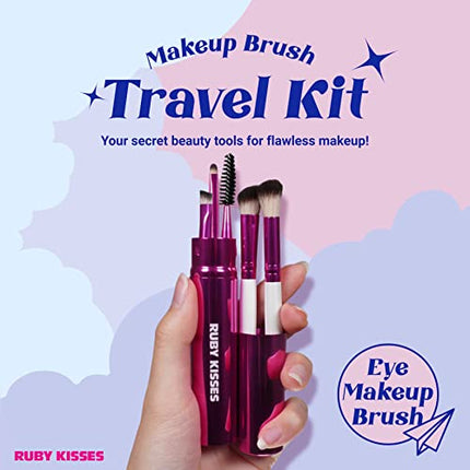Ruby Kisses Makeup Brushes Travel Size Eye Makeup Brush 5 Pcs Set-ra02