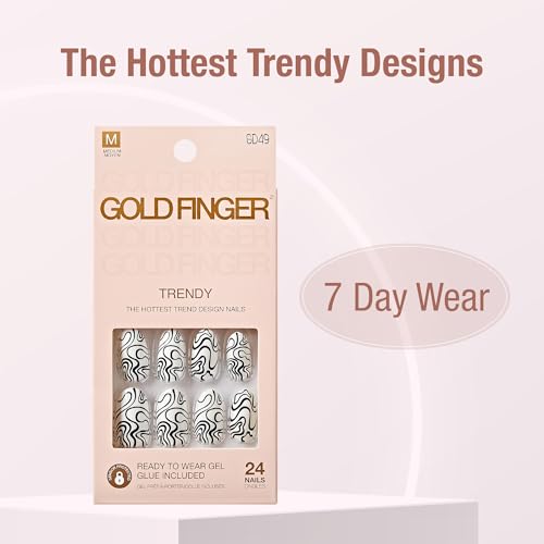 Goldfinger 24 Pcs Press On Nails-gd49