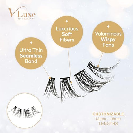 Kiss Vluxe Faux Mink Lash Cluster Mini Extended-vme03