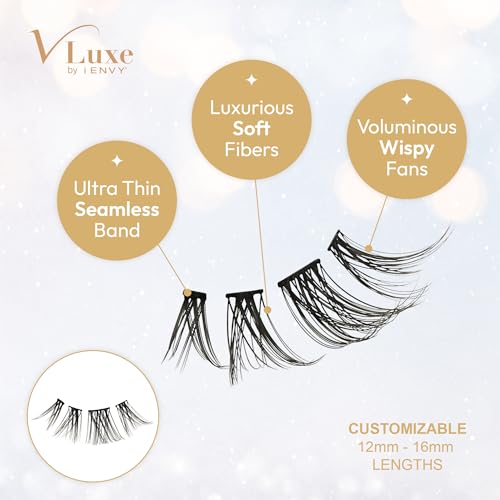 Kiss Vluxe Faux Mink Lash Cluster Mini Extended-vme03