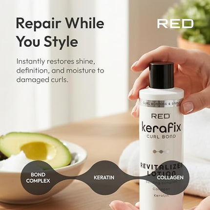 Red By Kiss Kerafix Curl Bond Revitalizer Lotion 8 Oz-scb04