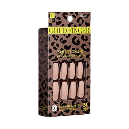Goldfinger Halloween Press On Nails-gc01(tan)
